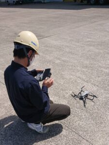 加古郡播磨町工場ドローン起動