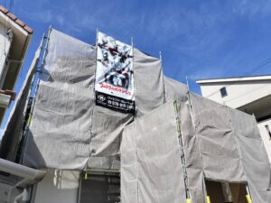 明石市 N様邸 足場工事