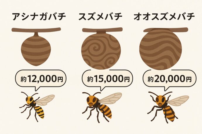 蜂の巣駆除料金目安